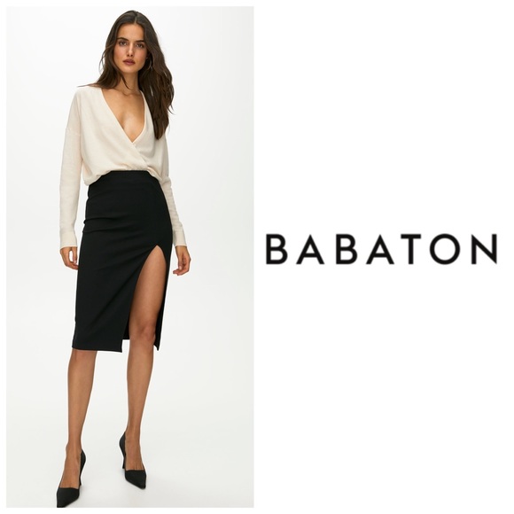 Babaton Dresses & Skirts - Babaton Pencil Slit Skirt in Black